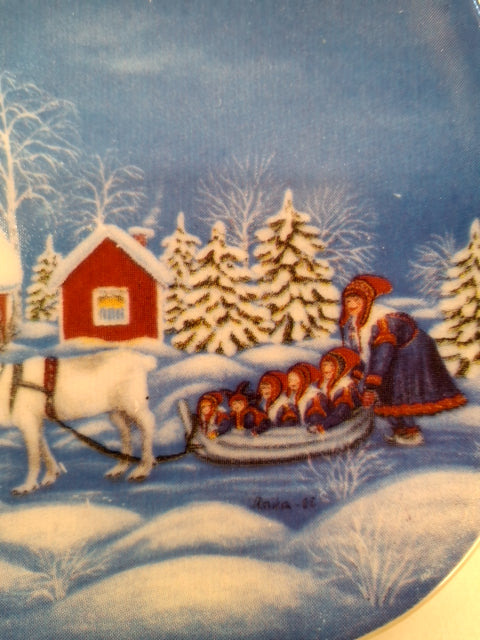 Juleplatte fra Arabia Finland